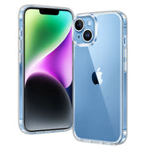 iPhone 14 Plus 携帯ケース: 黄ばみ防止クリア透明スリム保護携帯カバー